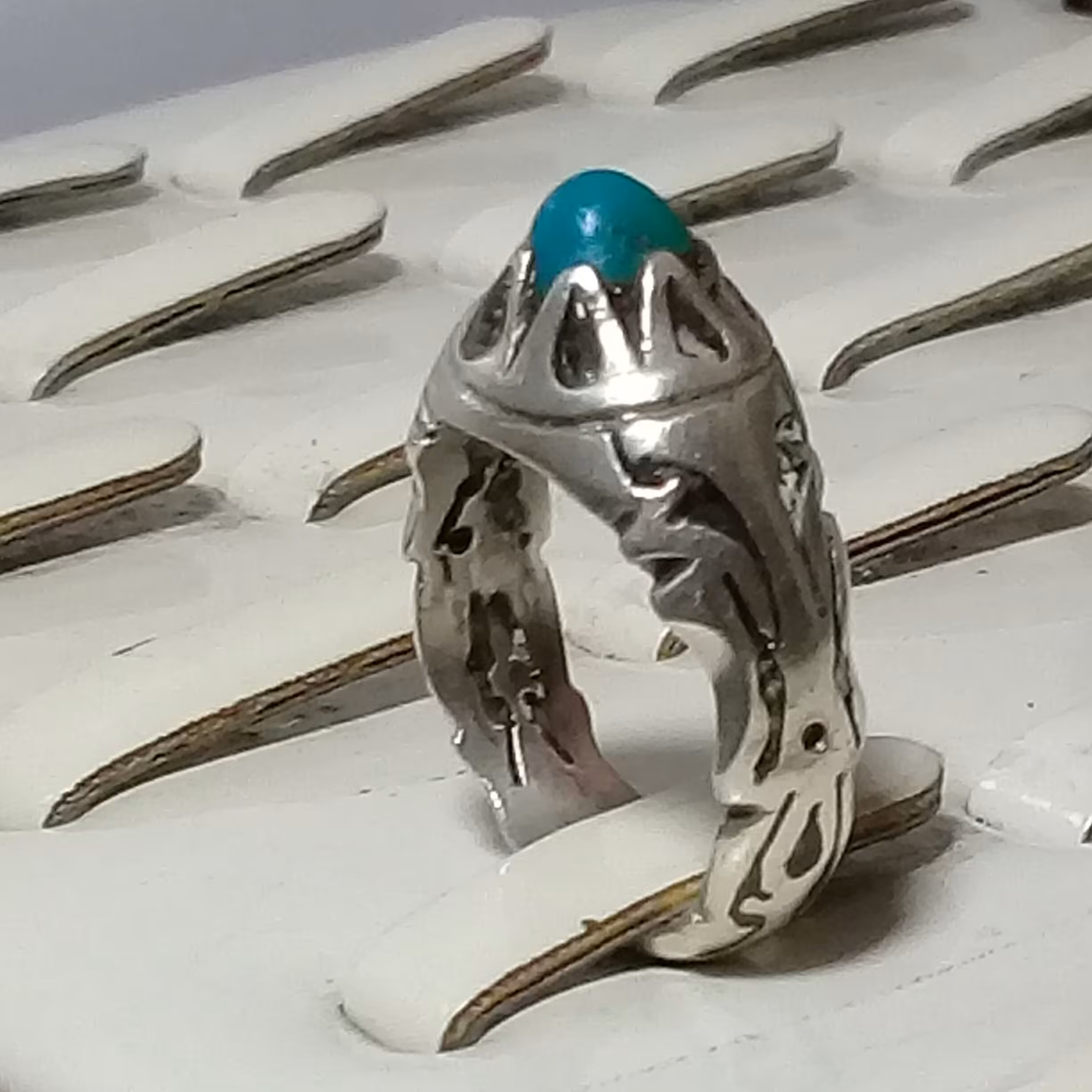 انگشتر  دستساز  فیروزه نیشابوری