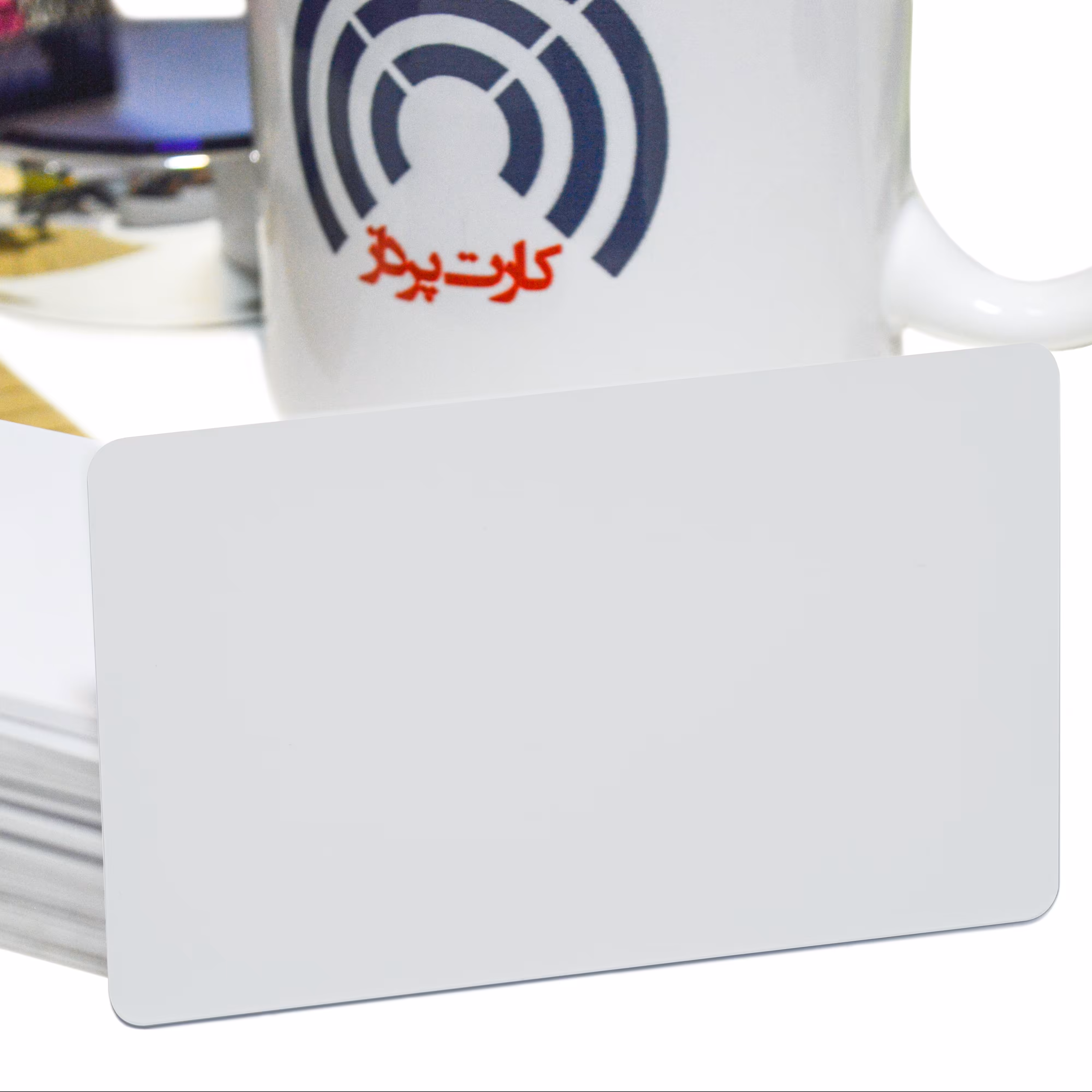 کارت پی وی سی خام جوهر افشان سفید 