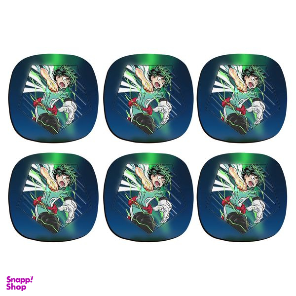 زیرلیوانی ترمه طراحان ایده مدل مای هیرو آکادمی کد strm0457 بسته 6 عددی