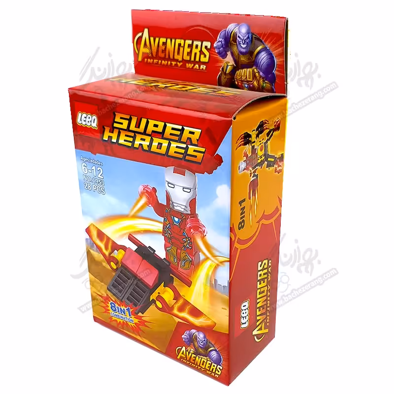 لگو ساختنی آیرون من به همراه هواپیما کد 1953