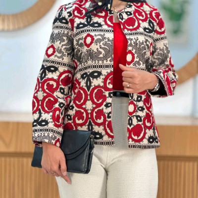 مانتو کتی زنانه نخی تافته مدل کت لیانا