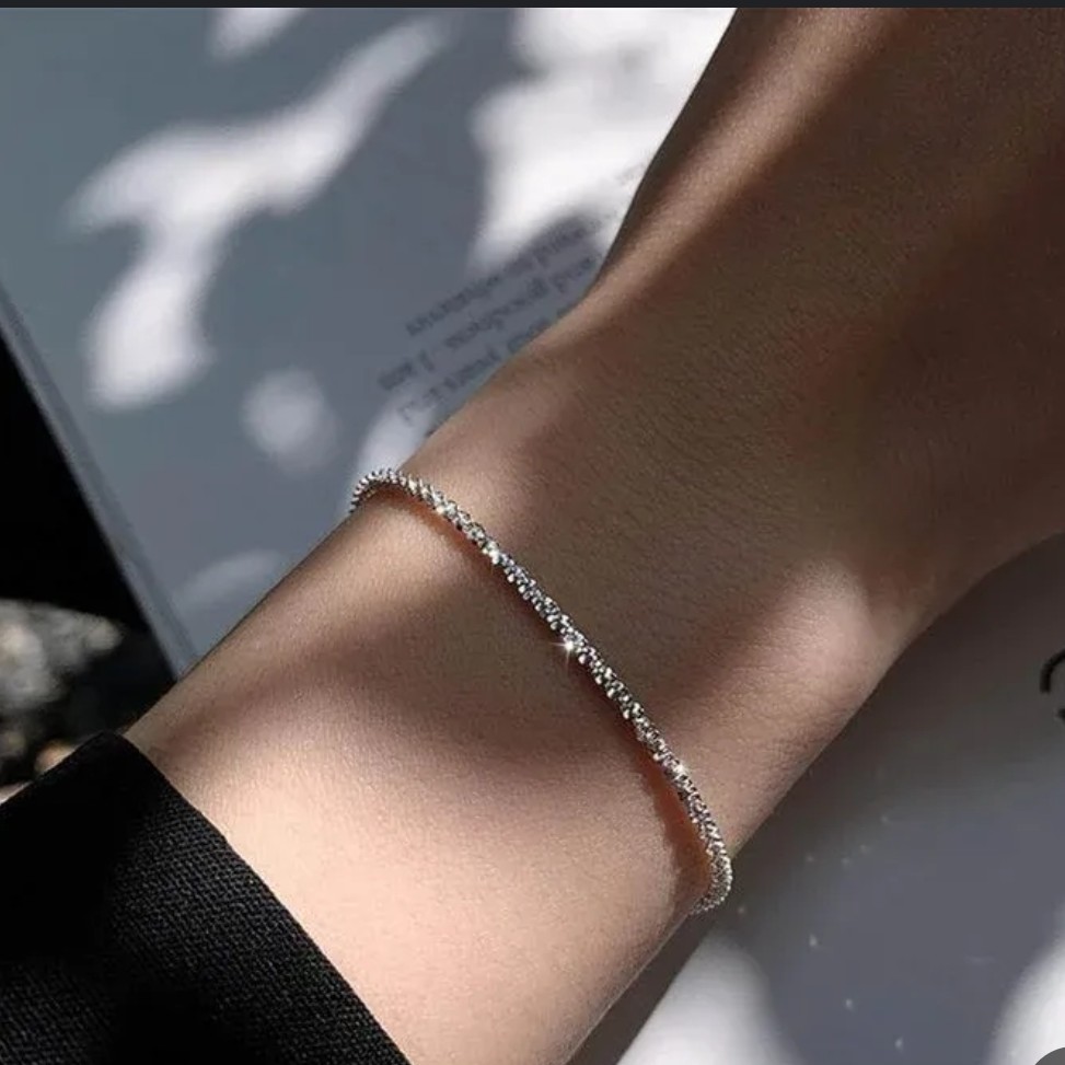 دستبند دخترانه و زنانه دستبند خاویاری استیل رنگ ثابت 