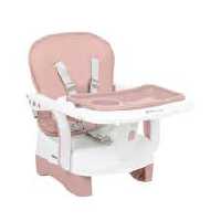 صندلی غذای پرتابل کیکابو  با نصب اسان رنگ صورتی  kikkaboo chewy pink