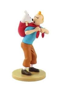 مجسمه tintin carring snowy