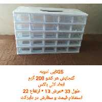 25تایی ادویه 200گرمی سفید قنادپلاست
