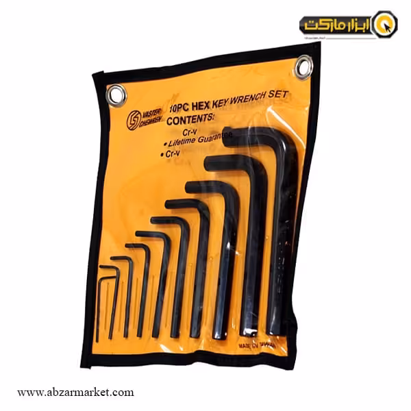 ست آچار آلن شش گوش واستر بلند 10 عددی مدل VH024