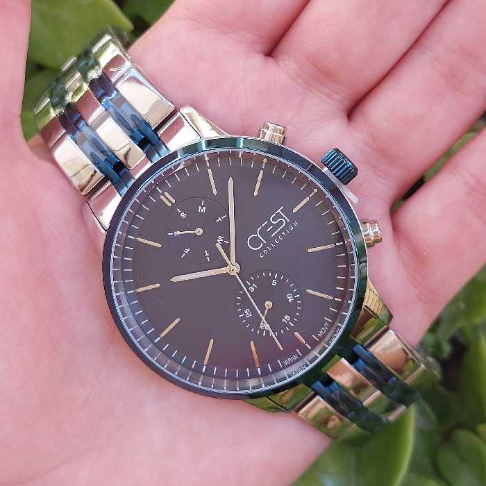 ساعت مردانه کرست اورجینال ، موتور ژاپن و تمام استیل ساعت ویژن