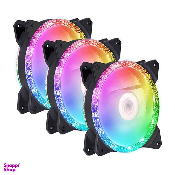 فن کیس کولر مستر مدل MASTERFAN MF120 PRISMATIC 3IN1 بسته 3 عددی