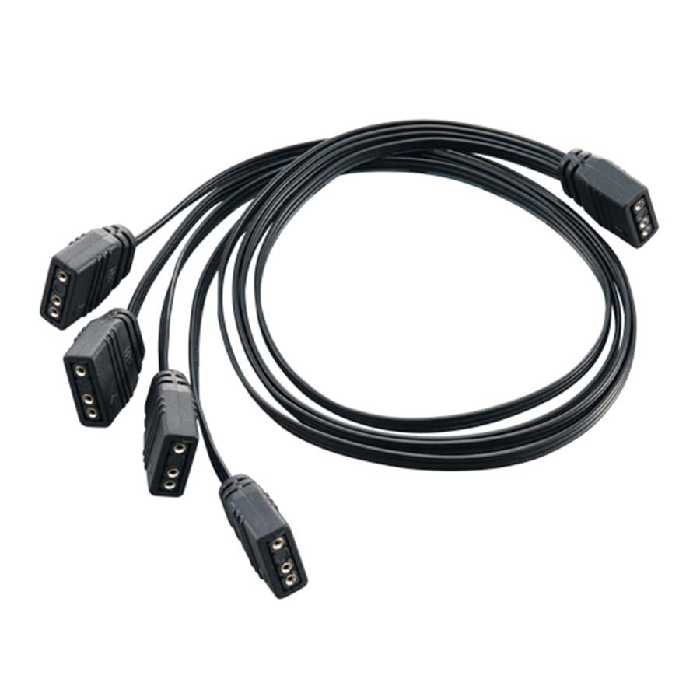 قیمت و خرید هاب 4 پورت نورپردازی ARGB سیلوراستون مدل SST-CPL03 | یاس ارتباط