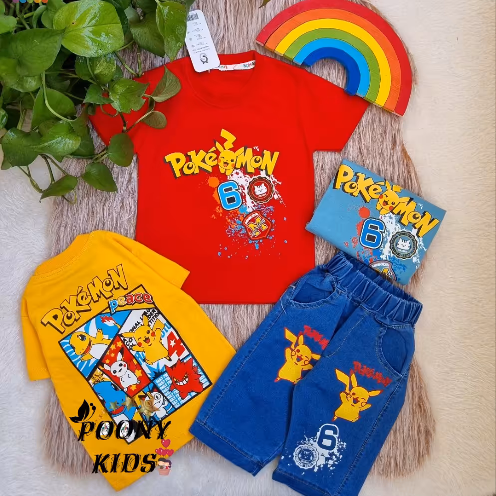 ست تیشرت و شلوارک تمام چاپ 