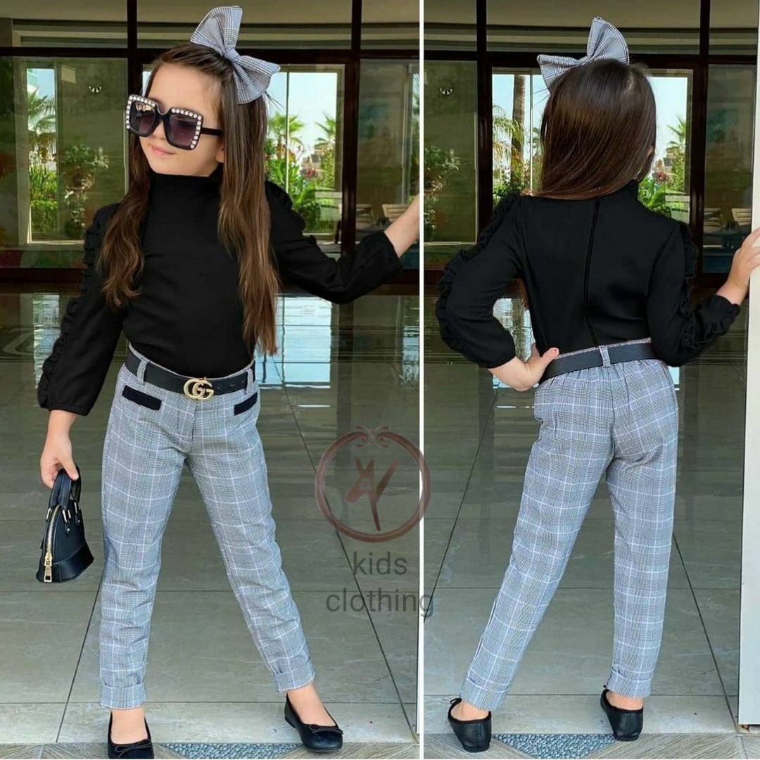 شومیز ، شلوار ، کمربند ، تل