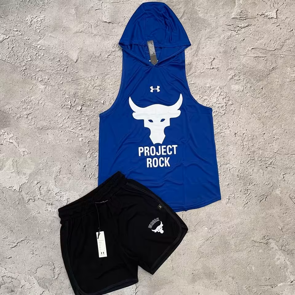 ست کاور وشلوارک آندر طرح ROCK کاورفلامنت تنفسی شلوارک اسکاتی غواصی رنگ آبی