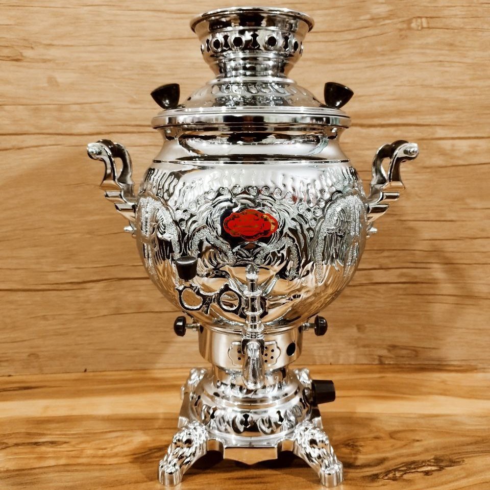 سماور گازی 6 لیتر مدل آوا قلم زنی