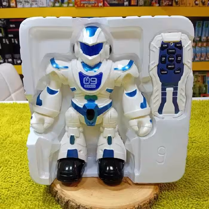 اسباب بازی ربات کنترلی باتری خور موزیکال چراغ دار حرکتی