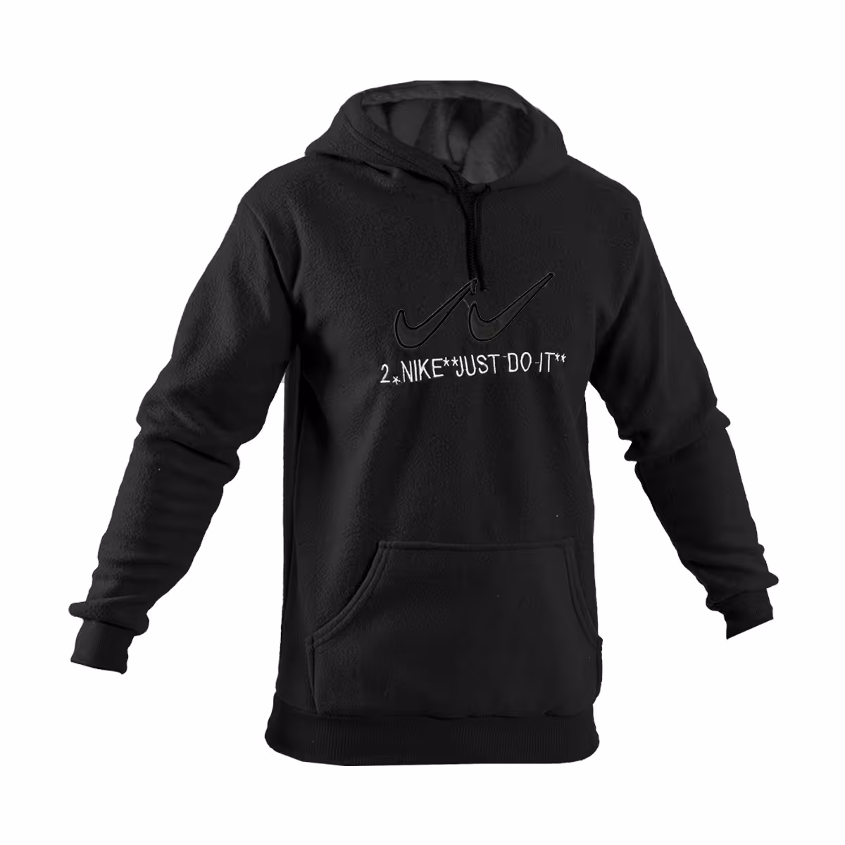 هودی مردانه مشکی 2Nike مدل kavalo