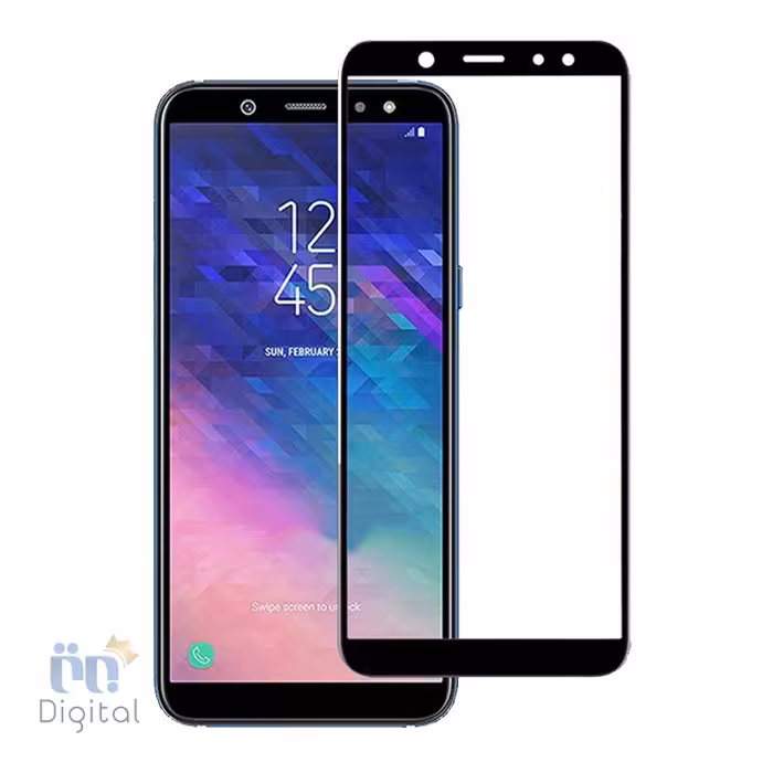 محافظ صفحه نمایش مدل Full Cover Tempered Glass مناسب برای Samsung Galaxy A6 2018