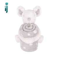 ‫پتو و عروسک کیکابو مدل‬ ‫kikkaboo Joyful Mice‬