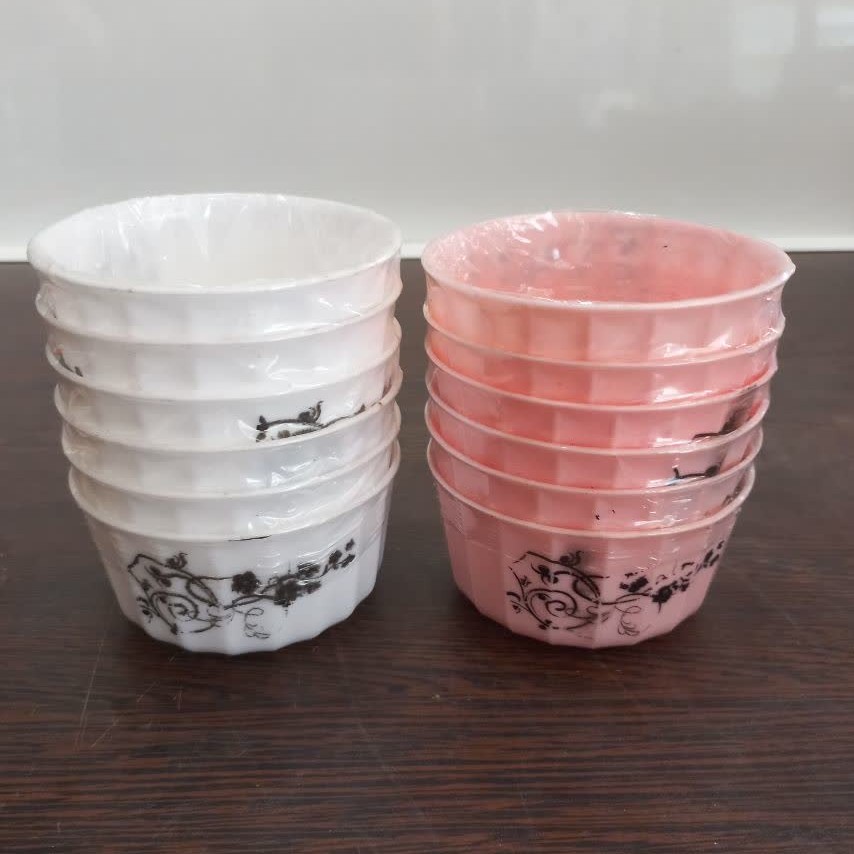 کاسه ی ماستی 6 عددی پلاستیکی