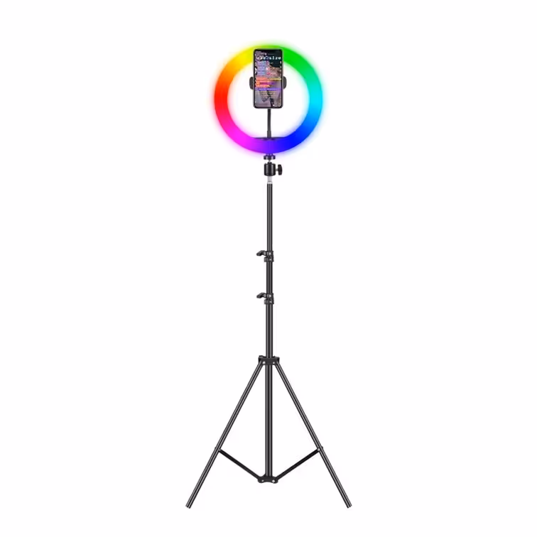 رینگ لایت مدل MJ26-RGB به همراه پایه