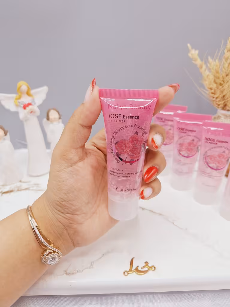 پرایمر آرایشی تیوپی طرح گل رز برند کالیا بیوتی Kalia Beauty کد 098