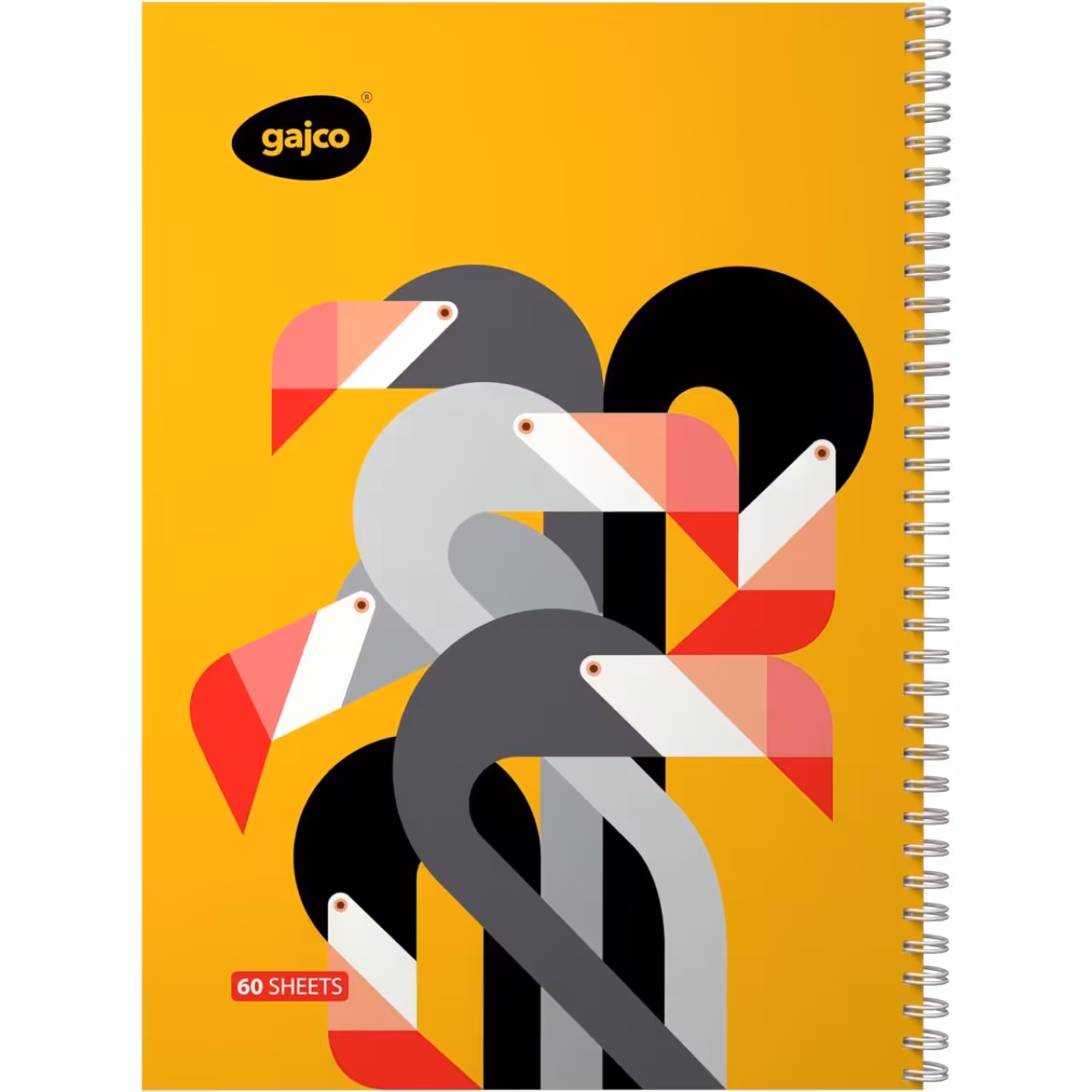 دفتر سیمی 60 برگ گاجکو طرح فلامینگوز با رایحه شکلات