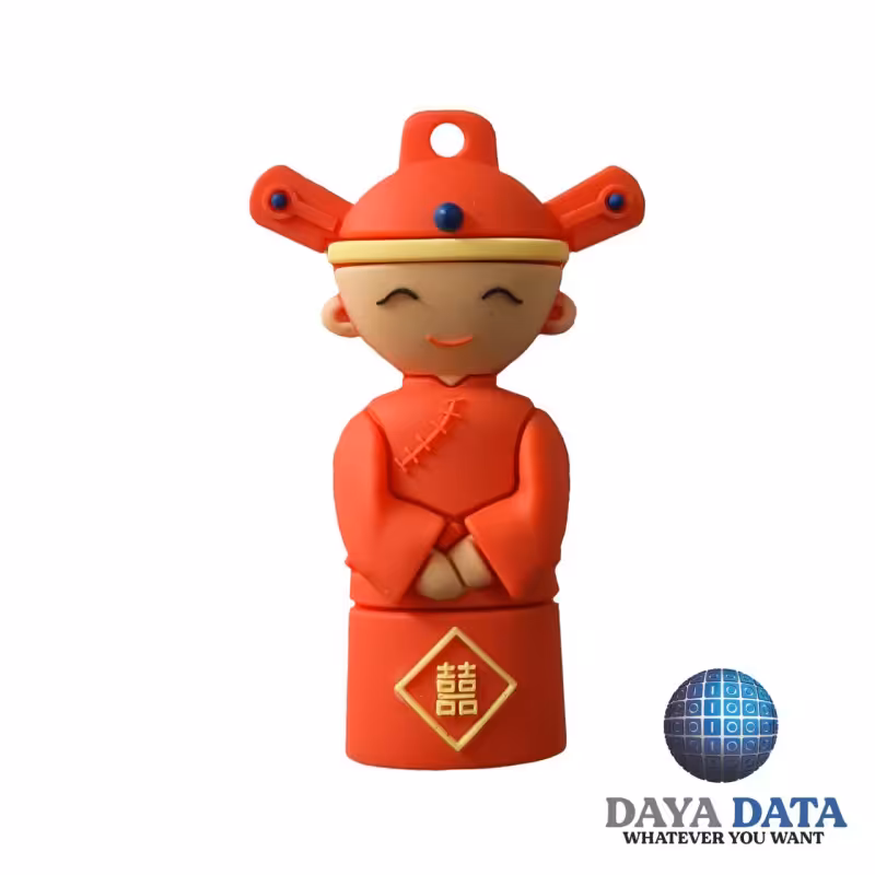 فلش مموری فانتزی دایا دیتا داماد  چینی مدلPF1011-5 ظرفیت64GB-USB2 رنگ قرمز