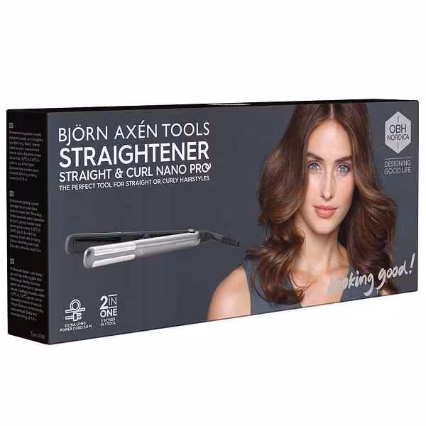 اتو موی اوبی اچ OBH مدل Straight Curl | با صفحه سرامیکی نانو
