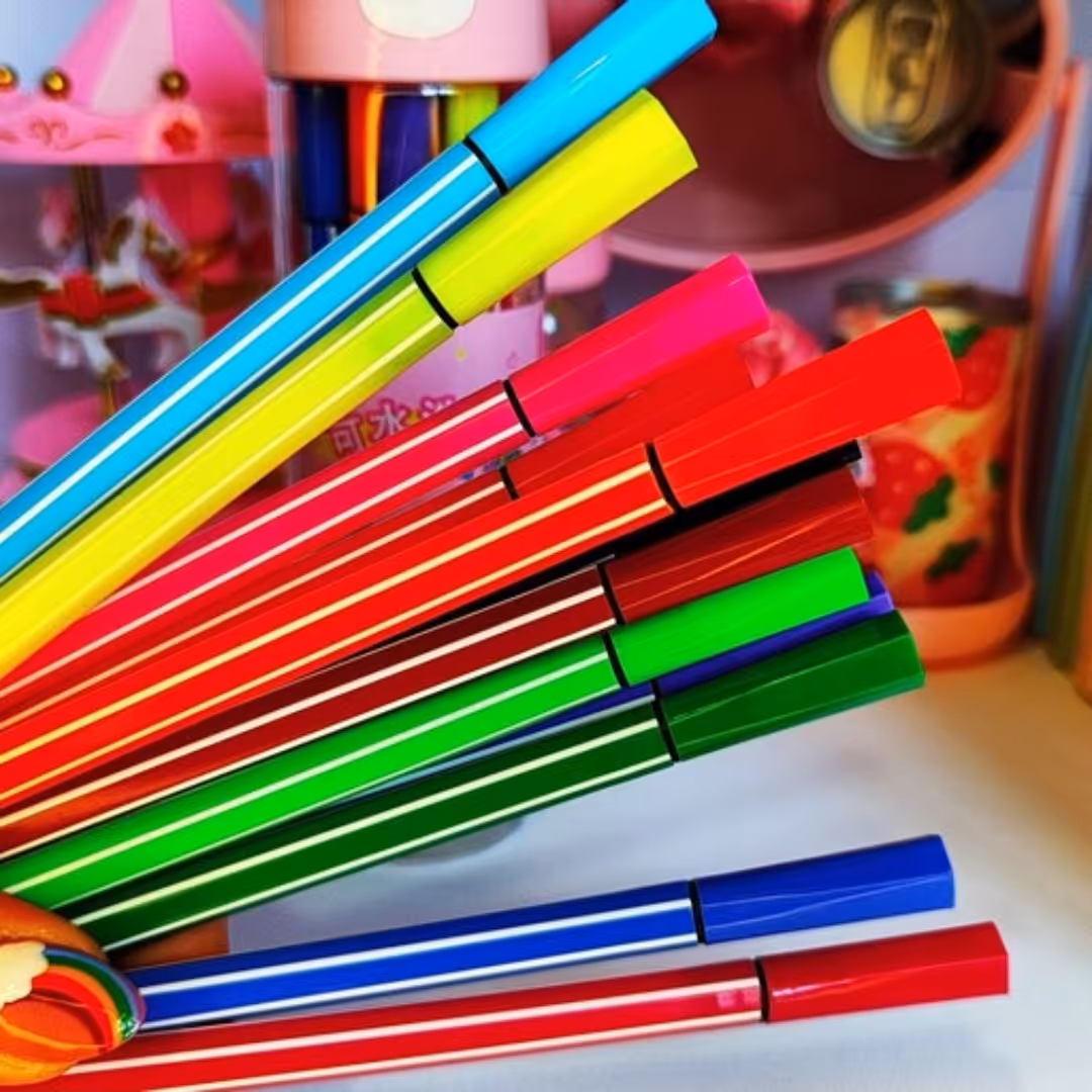 ماژیک 12 رنگ طرح فانتزی دارای جعبه به عنوان استفاده جامدادی کیوت دخترانه