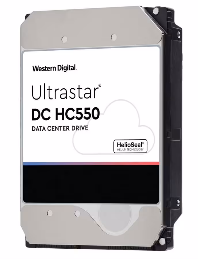 هارد دیسک اینترنال وسترن دیجیتال مدل Ultrastar DC HC550 ظرفیت 16 ترابایت