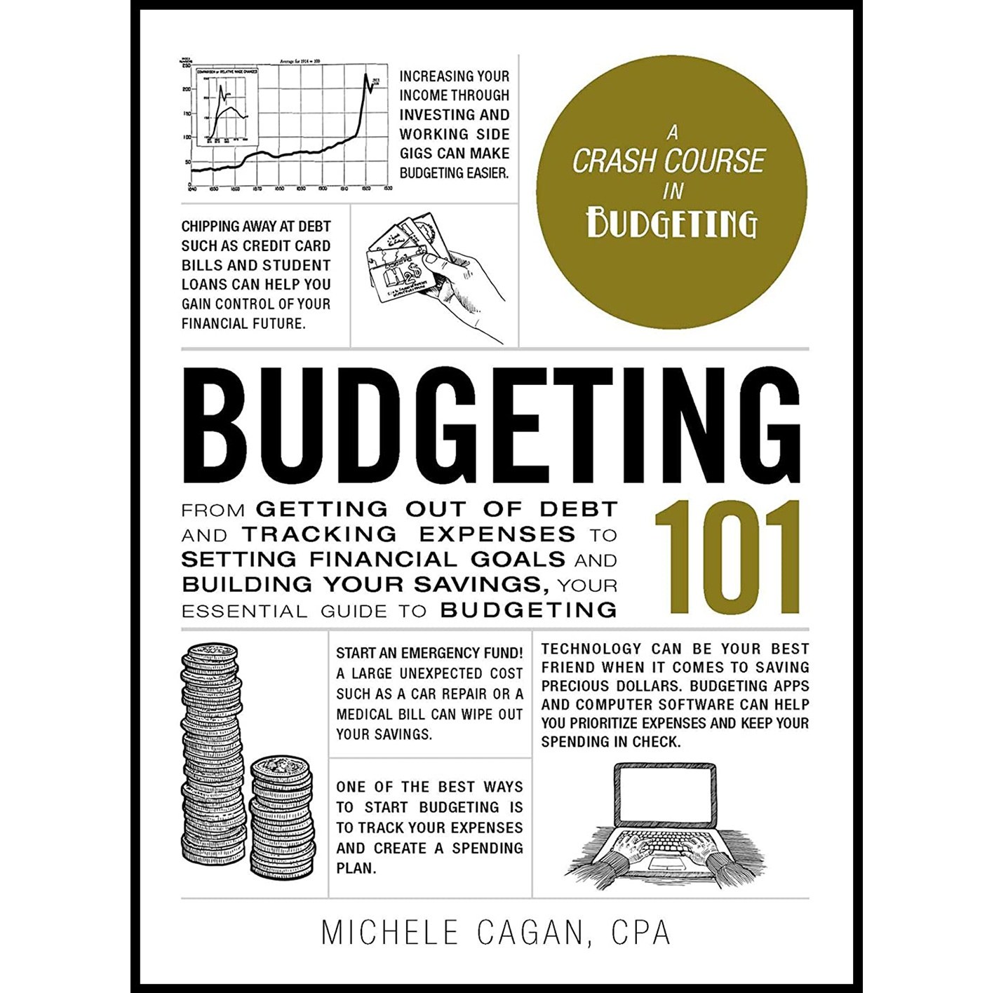 کتاب زبان اصلی Budgeting اثر Michele Cagan انتشارات Adams Media