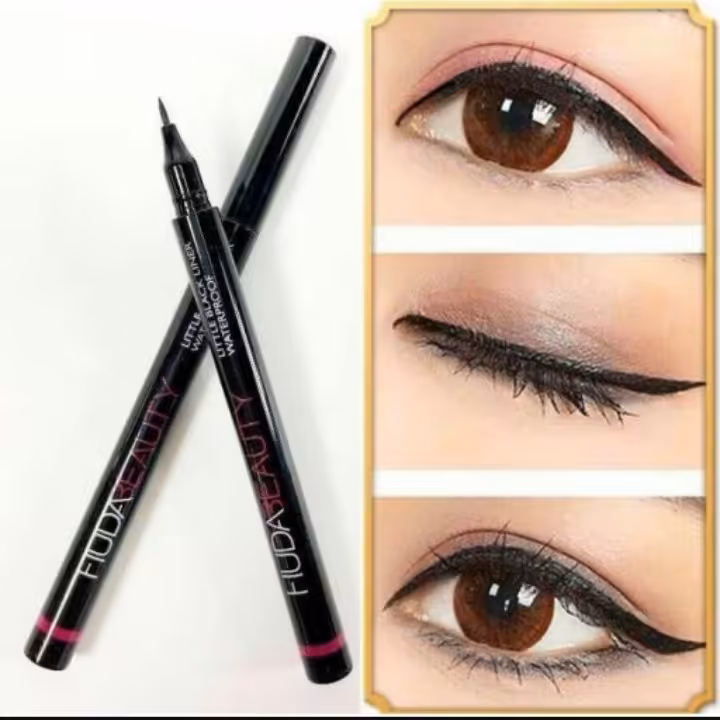 خط چشم گیاهی خطچشم استخری اصل قلمی ماژیکی خط چشم آرایشی مشکی خط چشم مات ضدآب مداد چشم ماژیک خطچشم ضدحساسیت 