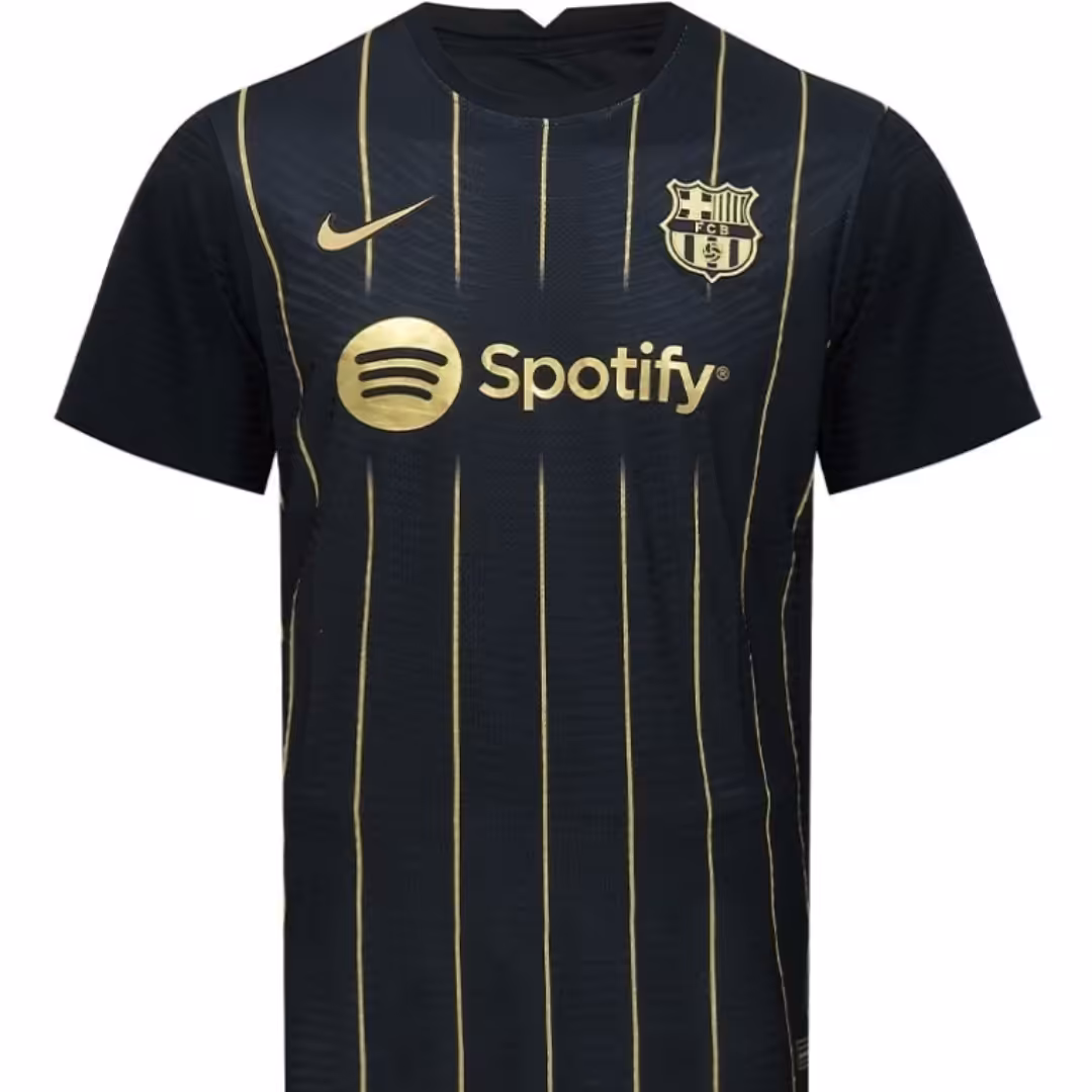 کیت  تیشرت هواداری باشورت باشگاهی و ملی تیم بارسلونا اسپانیا مشکی 2023 2024 مشکی طلایی