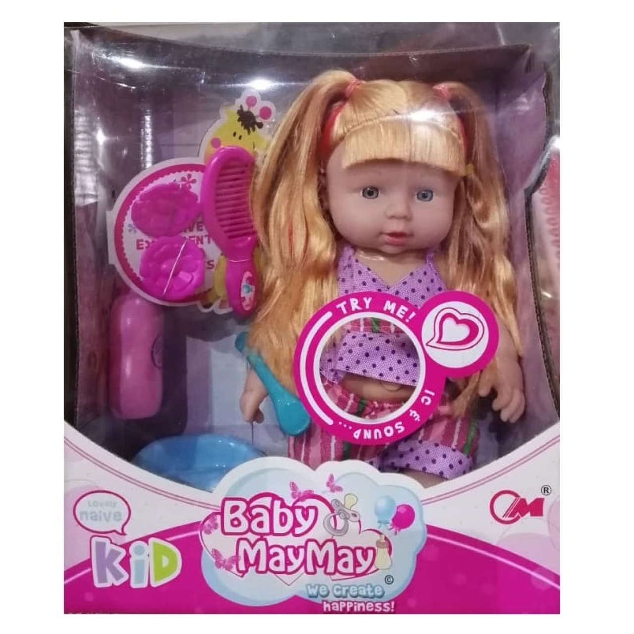 عروسک مدل Baby MayMay ارتفاع 30 سانتی متری