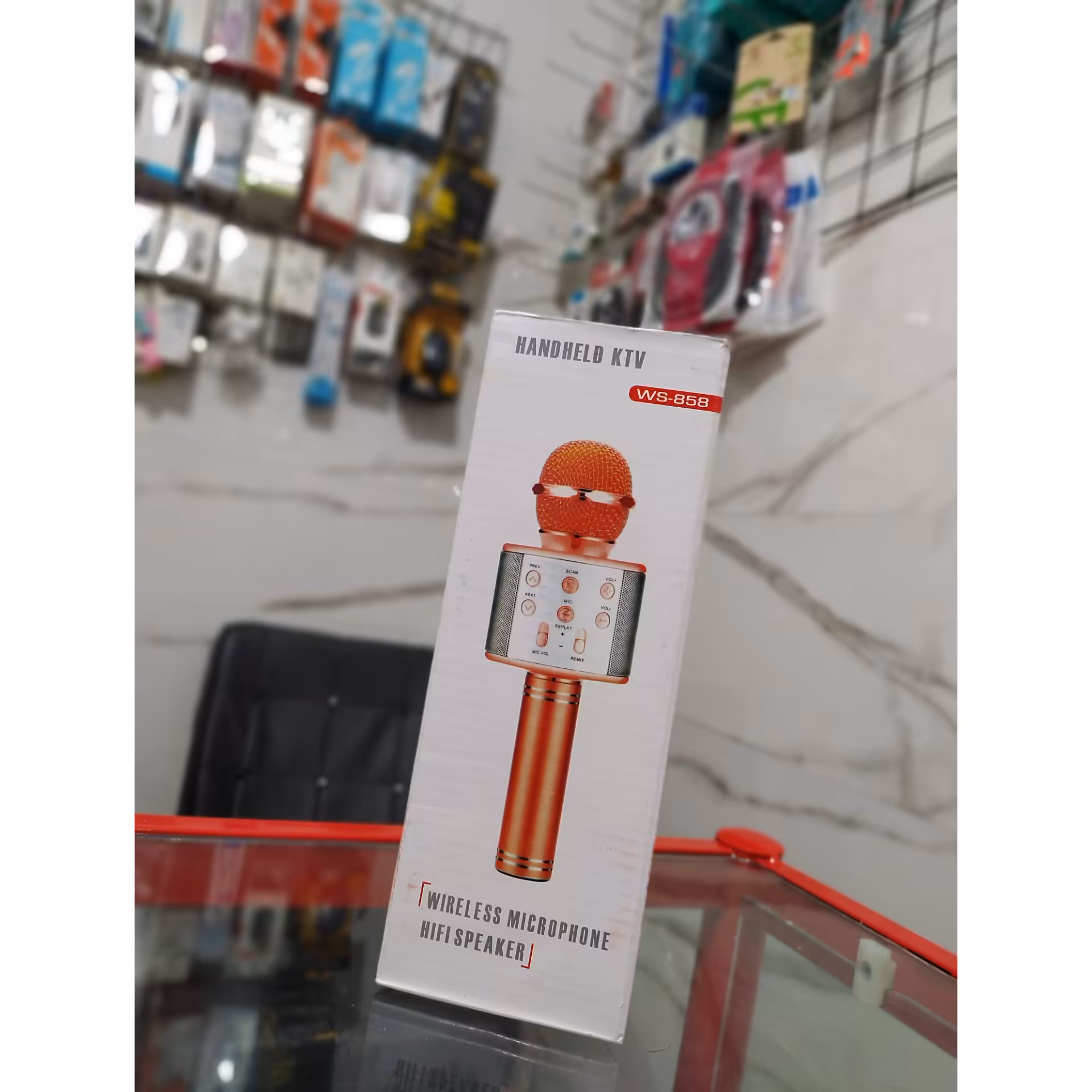 میکروفون بلوتوثی مدل WS-858 اورجینال لیبل دار
