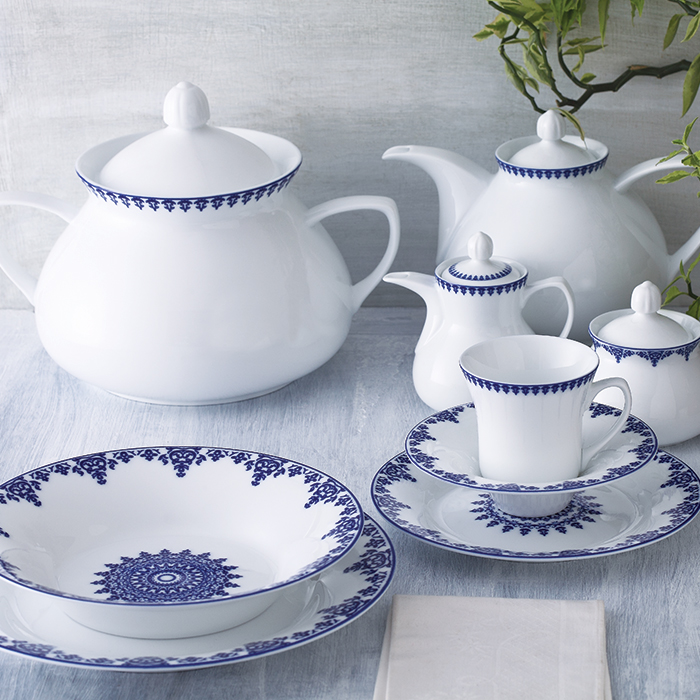 سرویس چینی زرین طرح سمرقند 108 پارچه