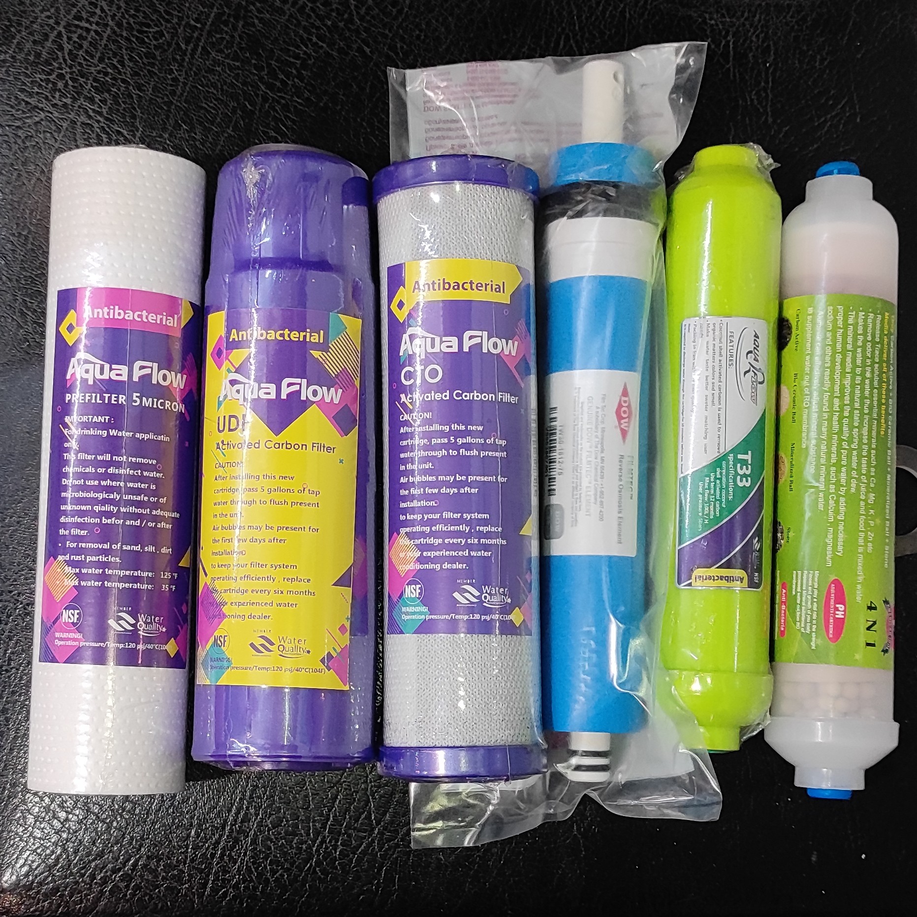 فیلتر  کامل تصفیه آب خانگی پک 6تایی با کیفیت