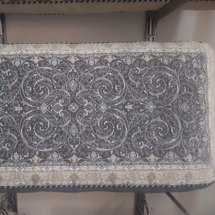 یک جفت پشتی فرشی 1200 شانه صددرصد نخ اکریلیک سایز 50 در 100 سانت پس کرایه