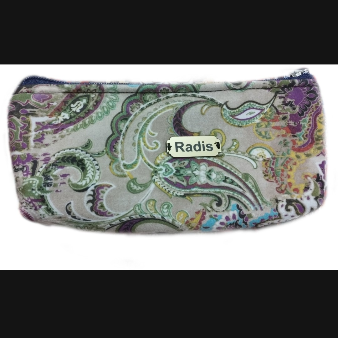 جامدادی و کیف آرایش مخمل طرح ترنج قابل شستشو در ماشین لباسشویی 