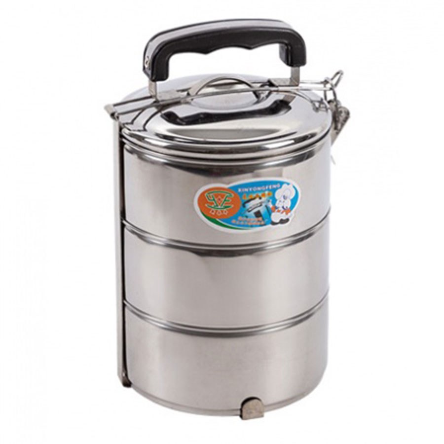 ظرف غذا مدل Handle pot استیل سه طبقه با کیفیت عالی