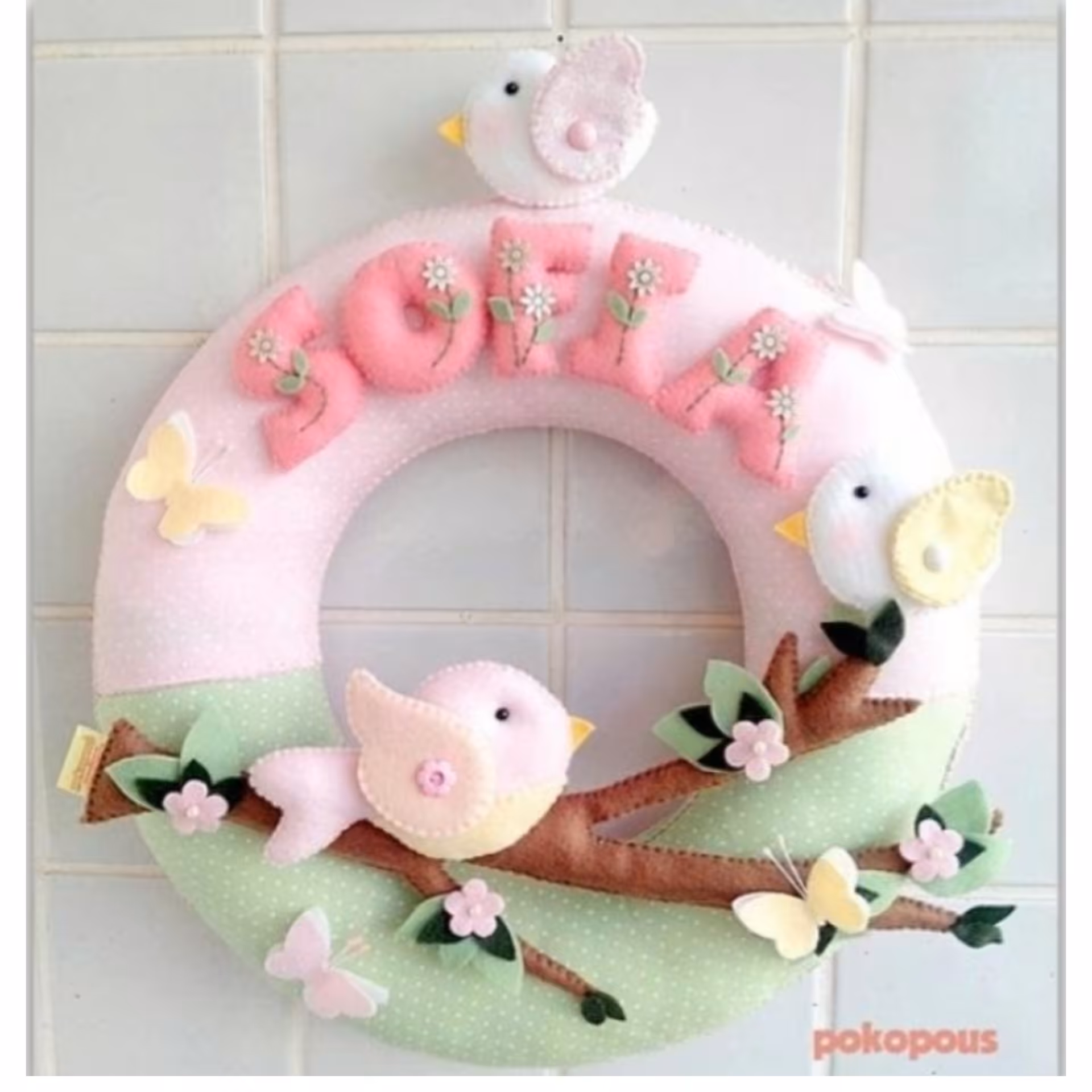 آویز نمدی خوشگل با اسم دلخواهتون