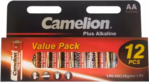 قیمت و مشخصات باتری قلمی کملیون مدل Plus Alkaline LR6-HP12