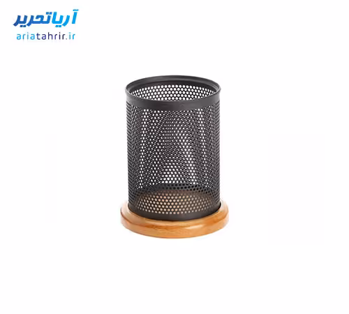 جاقلمی رومیزی چوب و فلز مدل WW-01