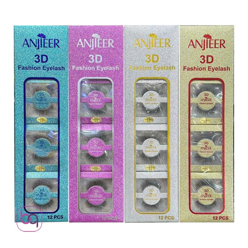 قیمت و خرید مژه مصنوعی سه بعدی آنجیر Anjieer نوع 2 - در 4 شماره - بانه گالری