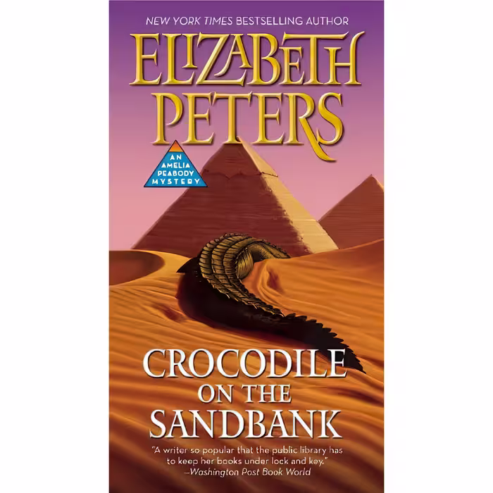 کتاب زبان اصلی Crocodile on the Sandbank Amelia Peabody Book 