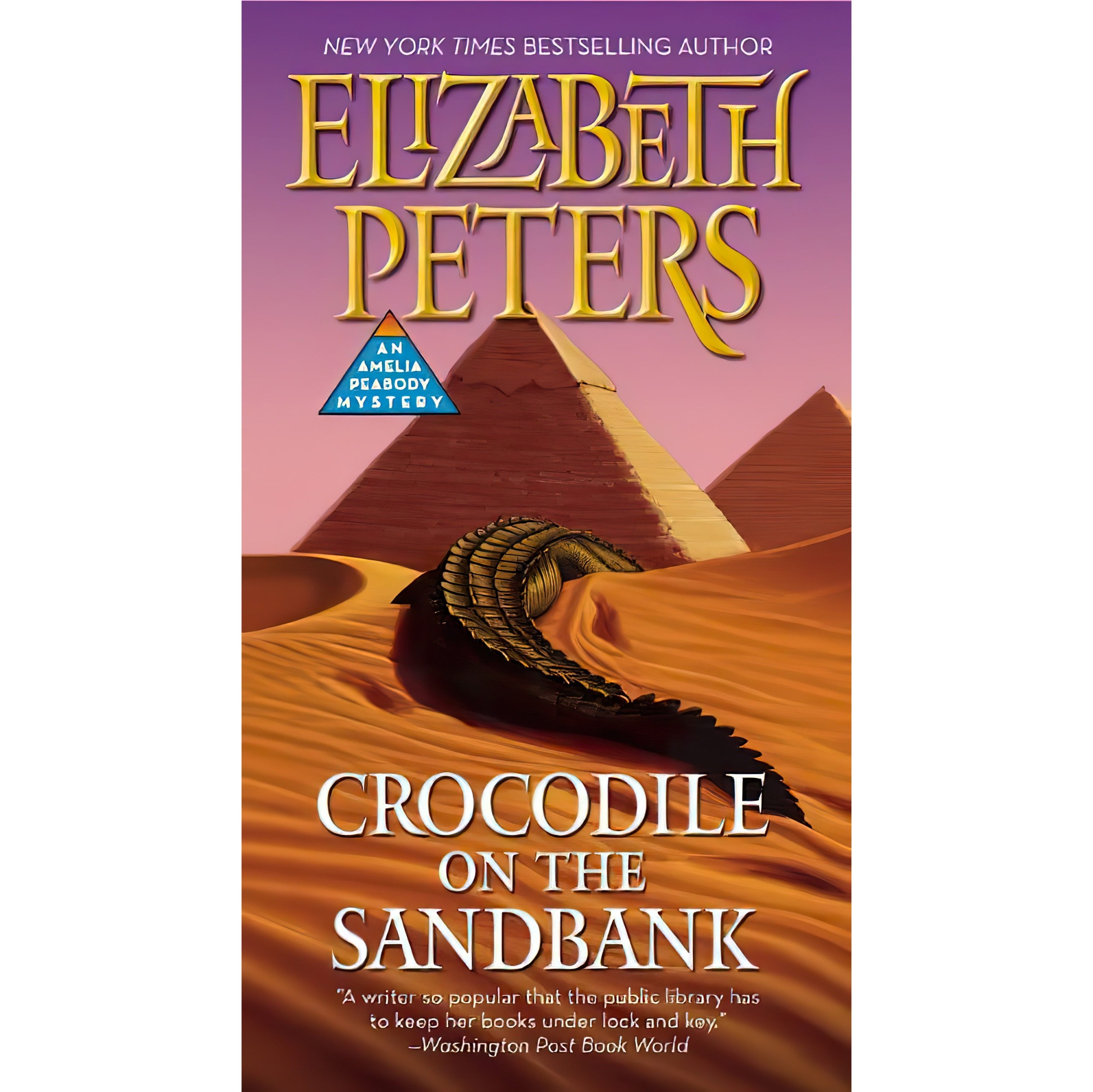 کتاب زبان اصلی Crocodile on the Sandbank Amelia Peabody Book