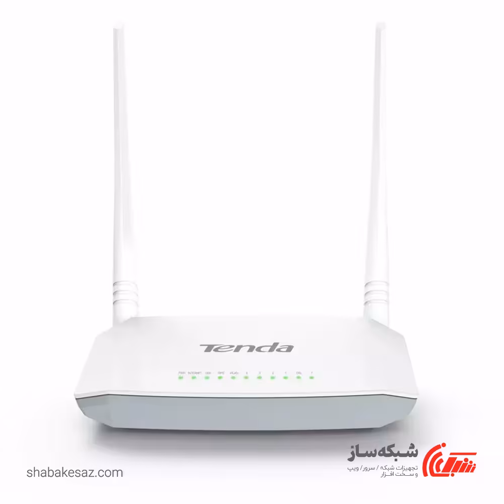 قیمت و خرید مودم روتر  ADSL2 تندا Tenda D301 V2 وای فای N300 - شبکه ساز