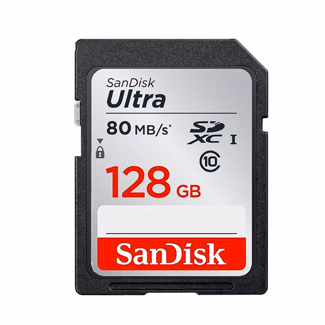 رم SD باظرفیت 128 گیگابایت Sandisk کلاس 10 استاندارد UHS-I U1