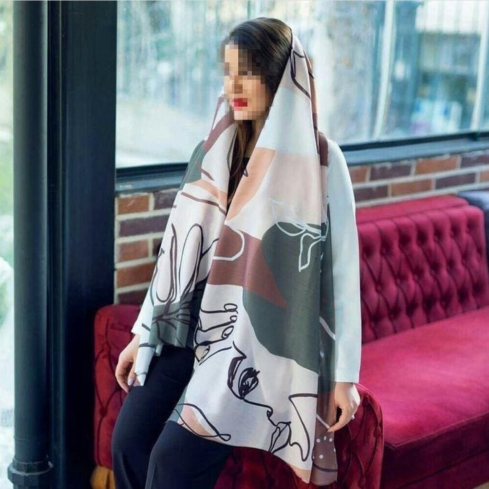 شال نخ طرح مینیمال