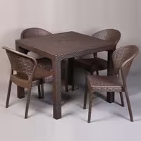 ست میز و صندلی چهارنفره ناصر پلاستیک مدل 972-323