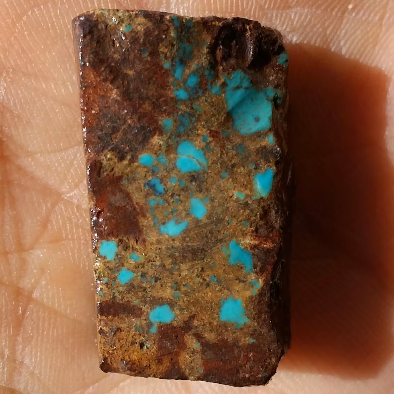 اسلایس سنگ راف فیروزه اصل نیشابور 100 در 100 طبیعی شااهکاارر خلقت محشر خاااص